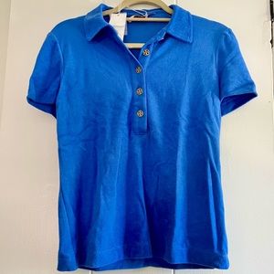 Brand new Tory Burch terry cloth Lennox polo